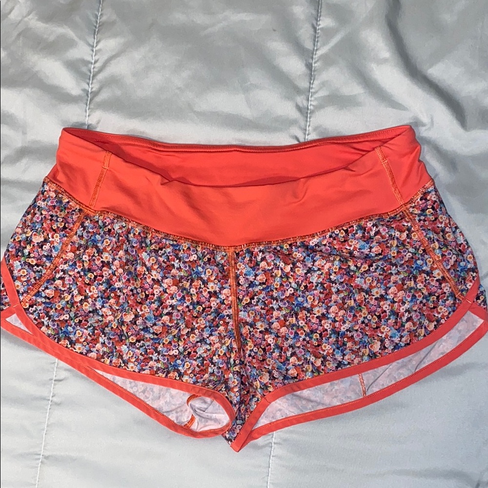 RARE Prism Petal Lululemon Speed Up Shorts
